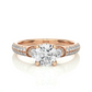 Three Stone Lab Grown Diamond Engagement Ring