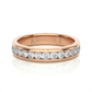 Classic Diamond Moissanite Lab Vermeil Wedding Band Ring