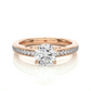 Round Cut Lab / Moissanite Diamond Engagement Ring