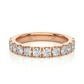 Round Prong Eternity Wedding Band Vermeil Ring