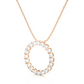 Minimal Circle Lab Diamond Pendant Necklace