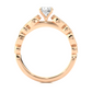 Royal Spark Halo Vermeil Engagement Statement Ring