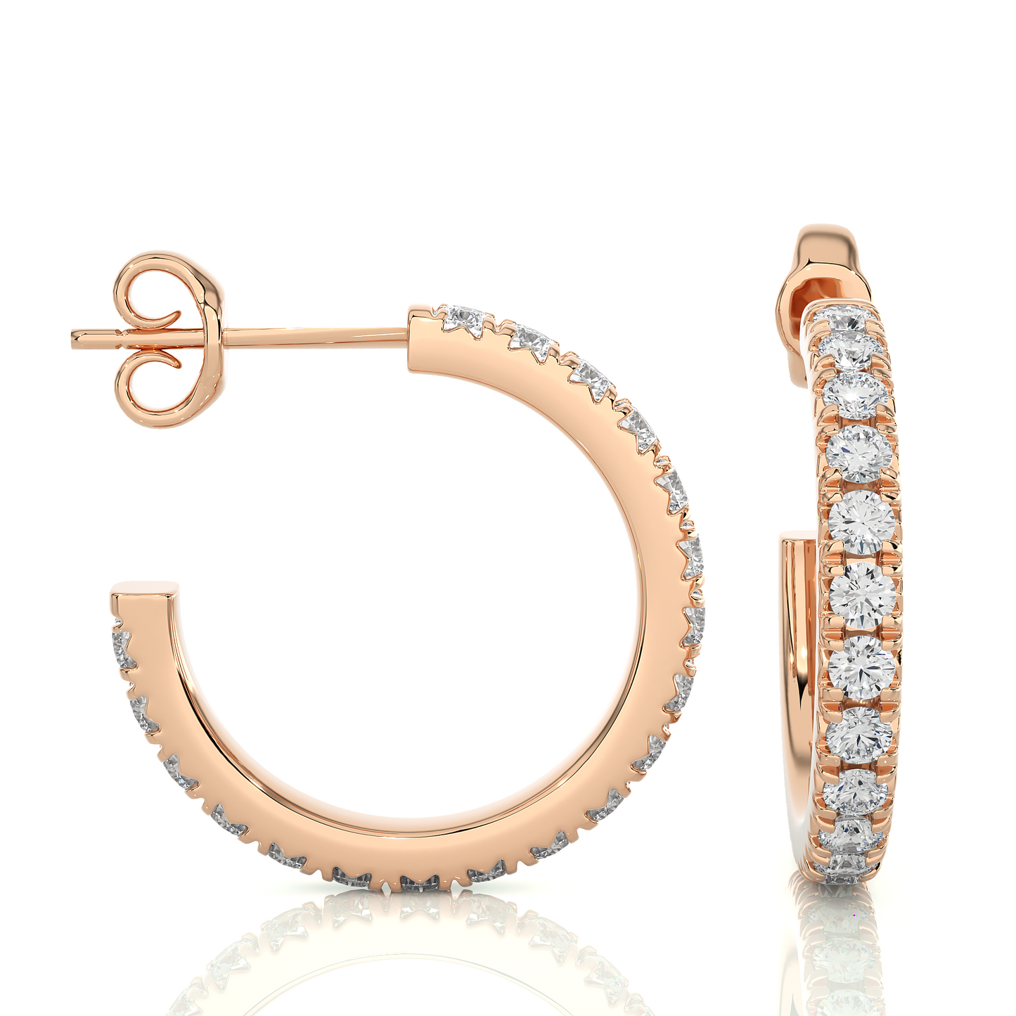 Classic Luxe Lab Grown Diamond Hoop Earrings