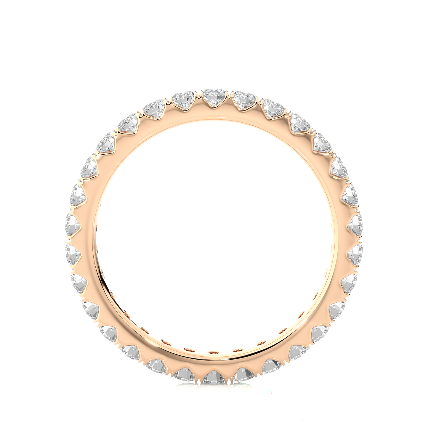 Round Cut Lab Grown Diamond Eternity Ring