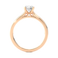 Round Lab Grown & Moissanite Diamond Engagement Ring