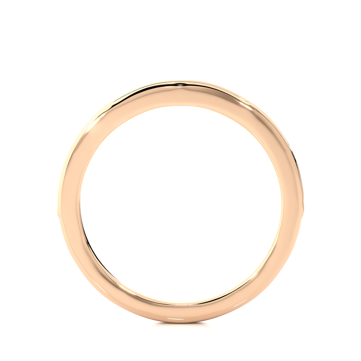 Classic Eternity Moissanite Lab Diamond Vermeil Ring