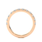 Round Prong Eternity Wedding Band Vermeil Ring