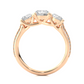 Round Three Stone Lab Grown / Moissanite Diamond Ring