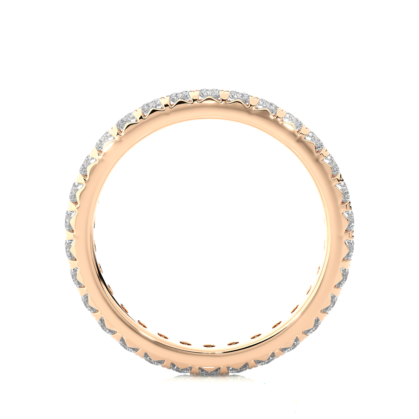 Round Cut Lab Grown Diamond Eternity Ring