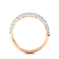 Luxury Pave  Lab Moissanite Diamond Wedding Band Vermeil Ring
