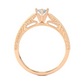 Round Cut Lab / Moissanite Diamond Engagement Ring
