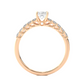 Vermeil Princess Moissanite / Lab Grown Diamond Engagement Ring