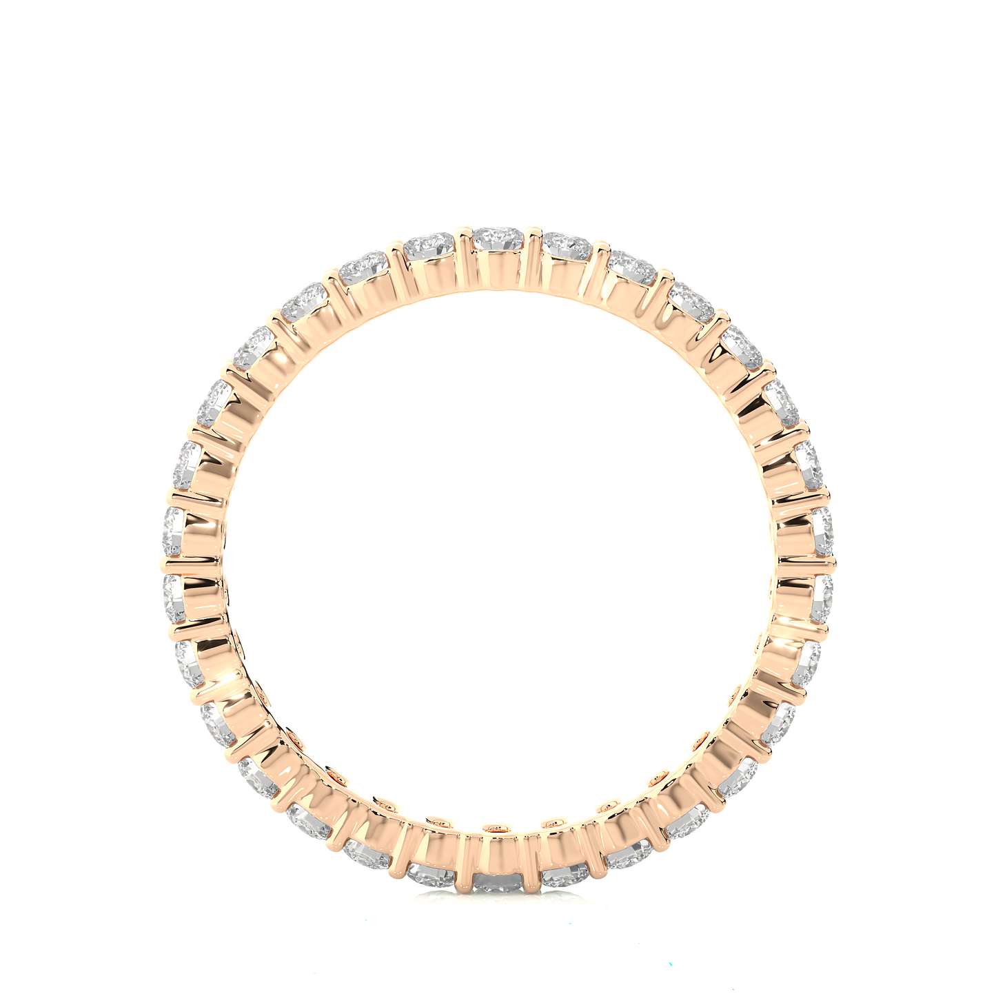 Stackable Round Diamond Eternity Wedding Band
