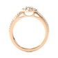 Marquise Halo Moissanite Lab Diamond Vermeil Ring