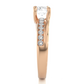 Round Solitaire Split Shank Moissanite Lab Diamond Vermeil Ring