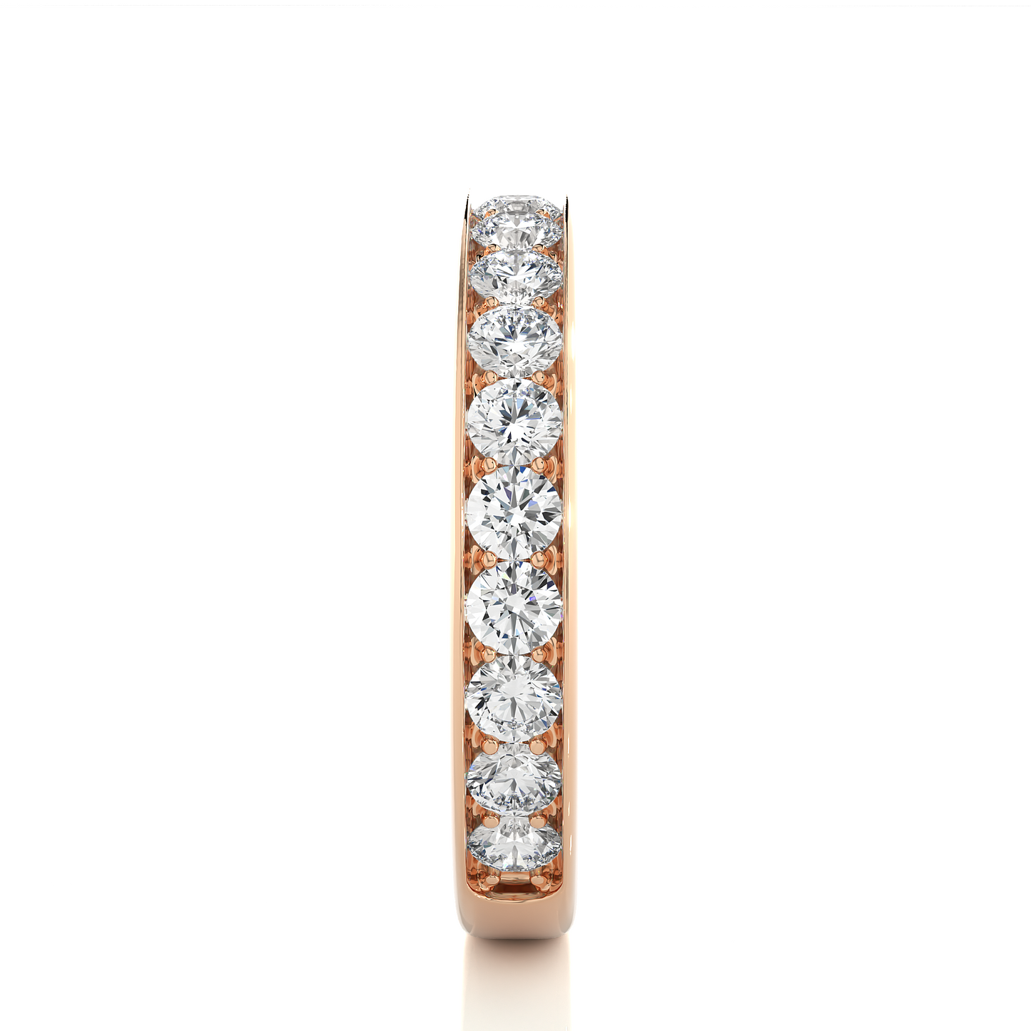 Elegant Lab Grown Diamond / Moissanite Eternity Band Ring