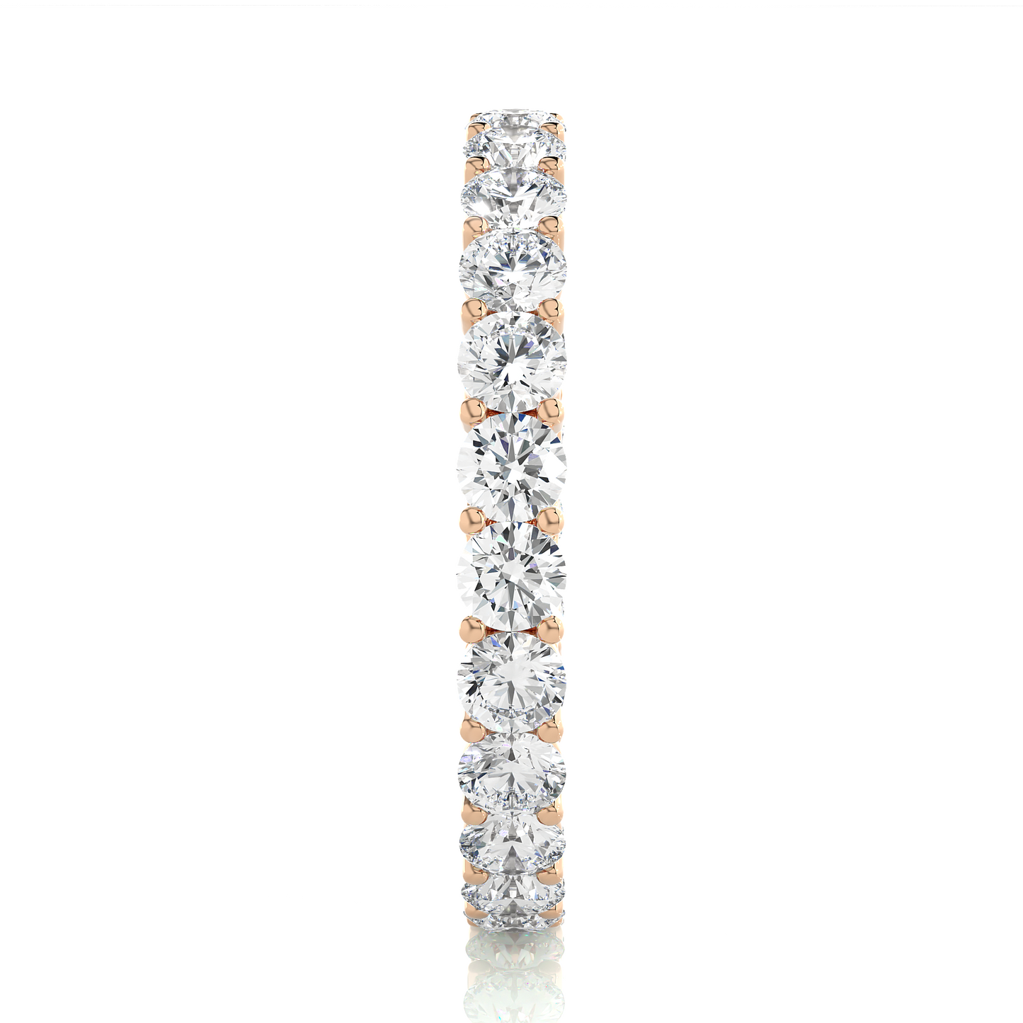 Round Cut Lab Grown Diamond Eternity Band