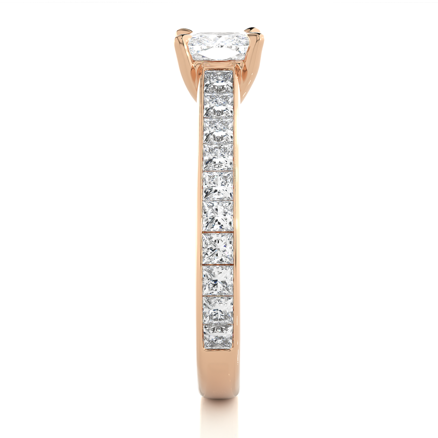Cushion Cut Moissanite Diamond Luxury Engagement Ring