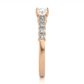 Vermeil Princess Moissanite / Lab Grown Diamond Engagement Ring