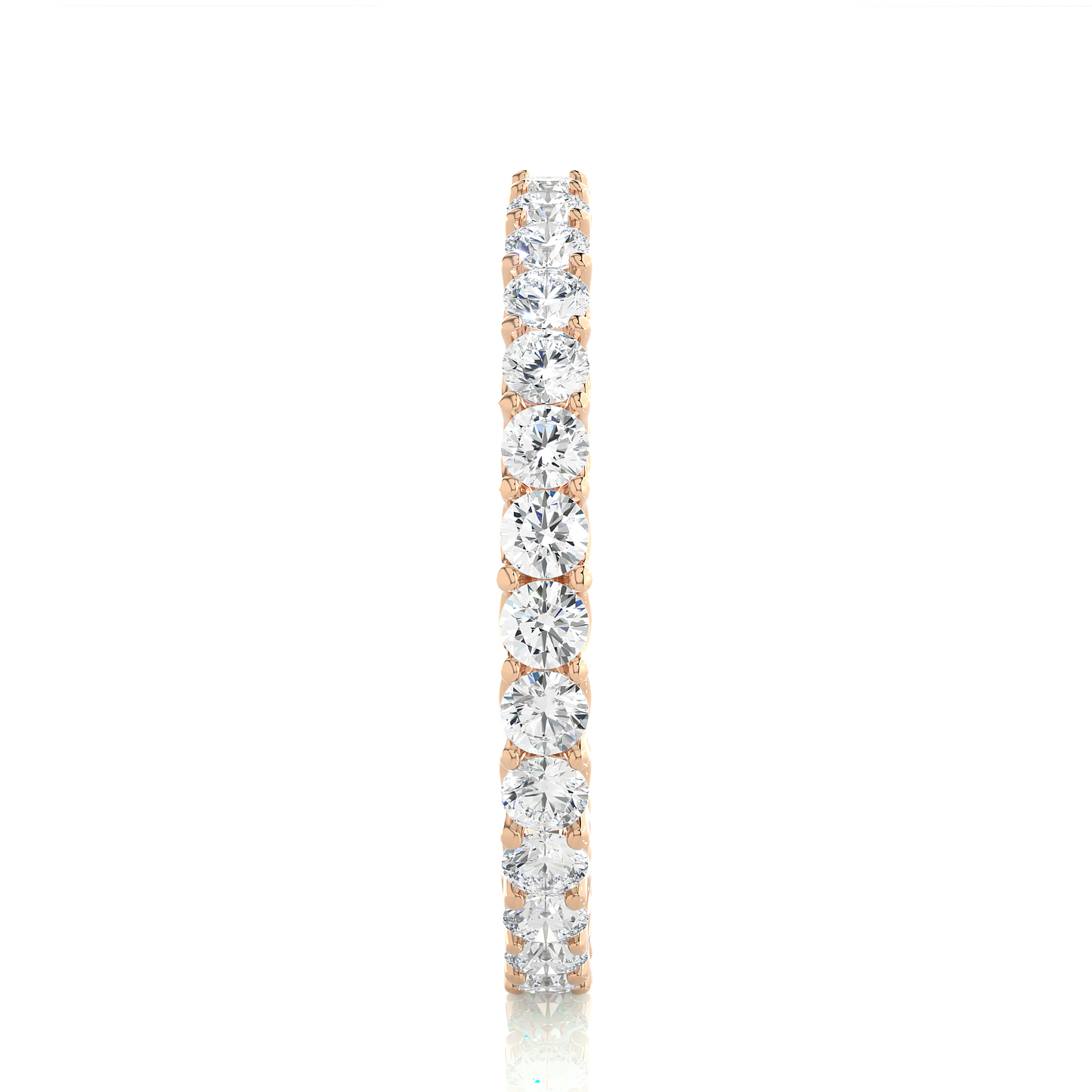Round Cut Lab Grown Diamond Eternity Band