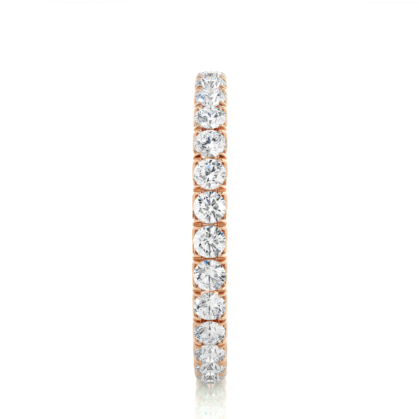 Round Cut Lab Grown Diamond Eternity Ring