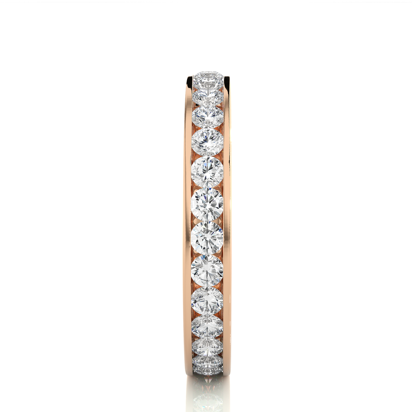 Channel Set Classic Diamond Eternity Wedding Band