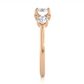 Round Diamond Three Stone Engagement Ring
