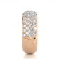 Luxury Pave  Lab Moissanite Diamond Wedding Band Vermeil Ring