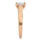 Lab Grown Diamond Moissanite Solitaire Princess Cut Ring