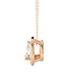 Pear Cut Lab Diamond Halo Pendant Necklace