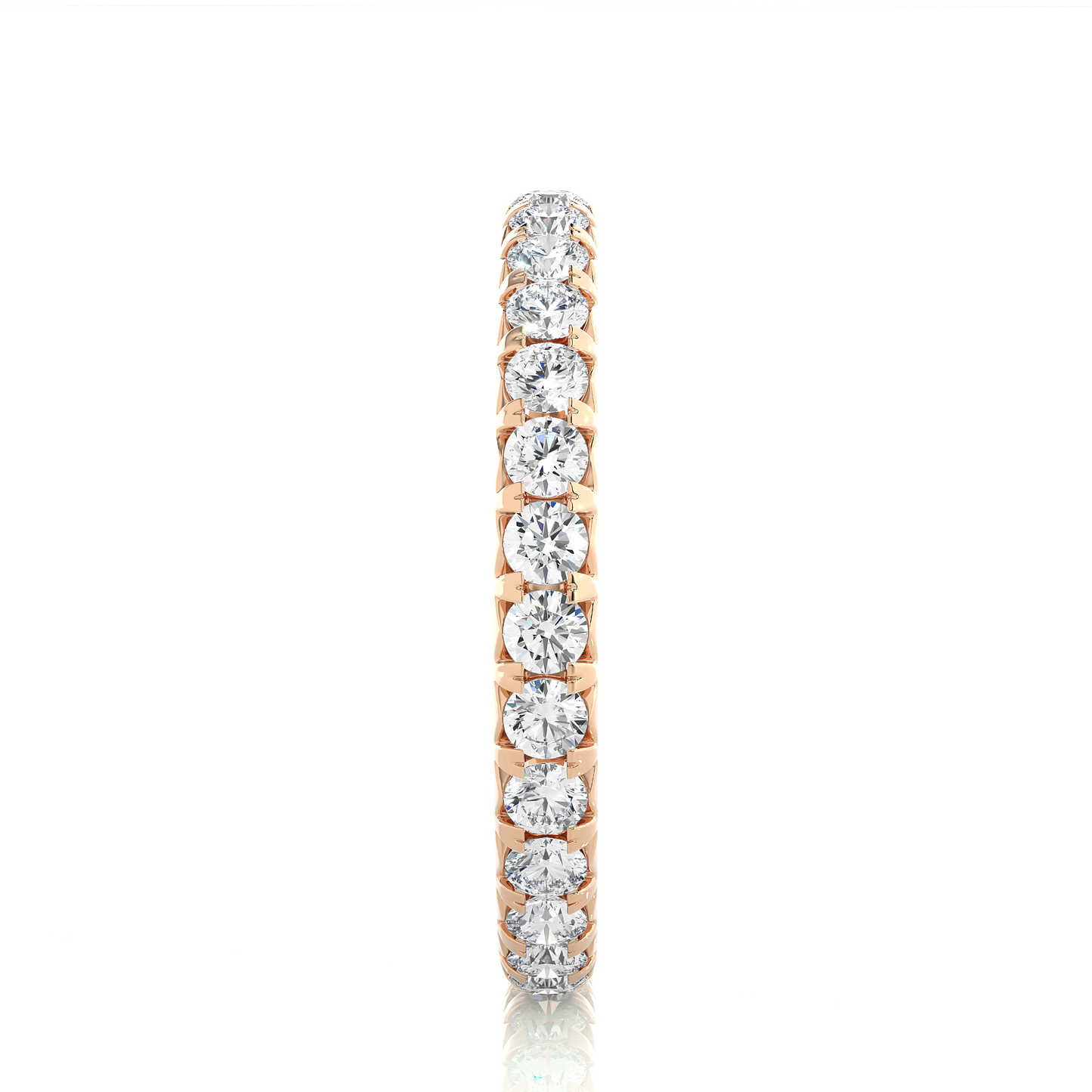 Round Cut Lab Grown Diamond Eternity Ring