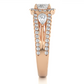 Vintage Halo Lab / Moissanite Diamond Engagement Ring