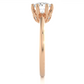 Elegant Round Cut Moissanite Lab Diamond Engagement Ring