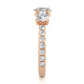 Round Lab Moissanite Diamond Engagement Ring