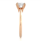 Princess Cut Vermeil Moissanite / Lab Grown Engagement Ring