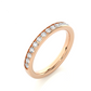 Minimal Lab Moissanite Wedding Band Vermeil Classic Ring