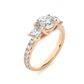 Round Lab Moissanite Diamond Engagement Ring