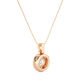 Luxury Round Lab Grown Diamond Halo Pendant Necklace