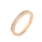 Classic Eternity Moissanite Lab Diamond Vermeil Ring