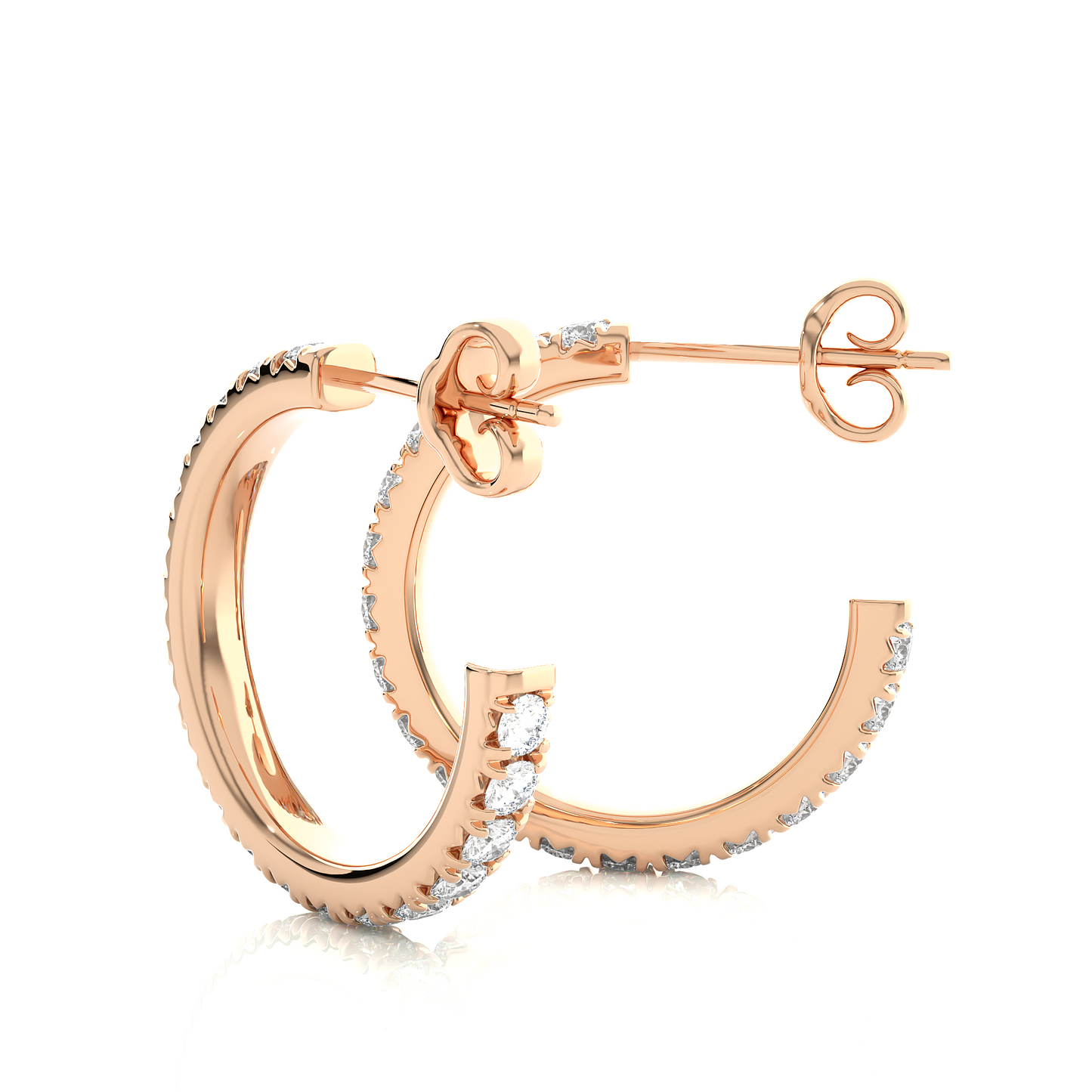 Classic Luxe Lab Grown Diamond Hoop Earrings