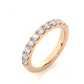 Round Prong Set Eternity Wedding Band Vermeil Ring