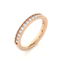 Classic Eternity Band Moissanite Lab Diamond Vermeil Ring