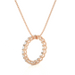 Minimal Circle Lab Diamond Pendant Necklace