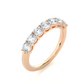 Lab Moissanite Seven Stone Wedding Band Ring