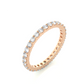 Stackable Round Diamond Eternity Wedding Band
