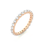 Classic Round Cut Lab Diamond Eternity Band