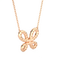 Butterfly Lab Grown Diamond Pendant Necklace