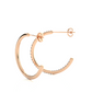 Round Lab Diamond Luxe Hoop Earrings