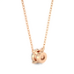 Vermeil Gold Round Moissanite Diamond Solitaire Pendant