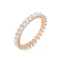 Princess Lab Diamond Eternity Wedding Band